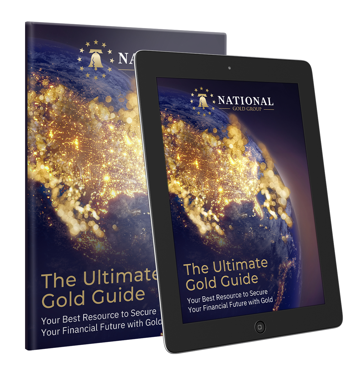New 2026 Gold Guide tablet book mockup