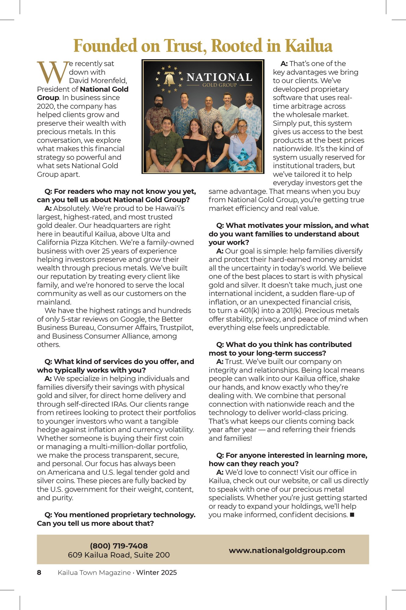 kailua town magazine national gold group 1 kailua town magazine national gold group 1